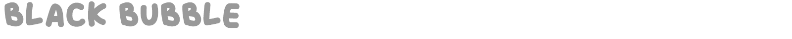 Black Bubble font preview